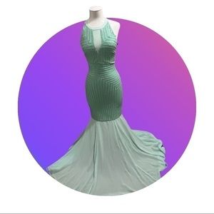 Bebe Brand New Hand-embellished Gorgeous Gown Dress Size Small